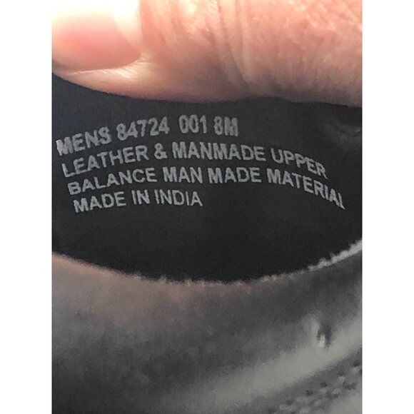 NunnBush  lace up dress shoes black leather with comfort gel memory foam 8m READ - Picture 8 of 8